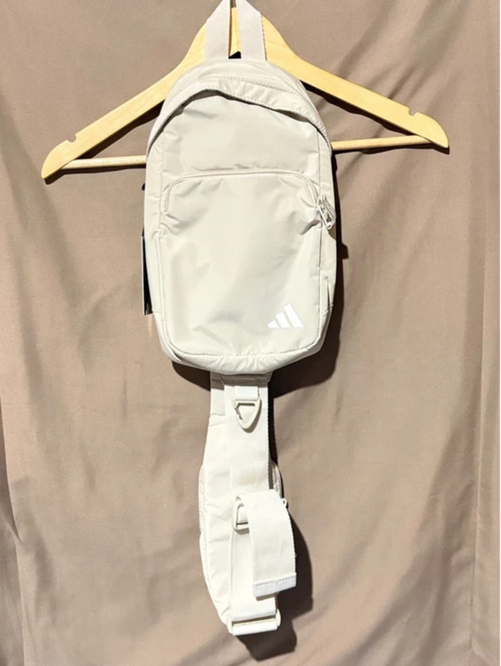 Adidas Essentials 2 Sling Crossbody Bag in Wonder Alumina Grey/White